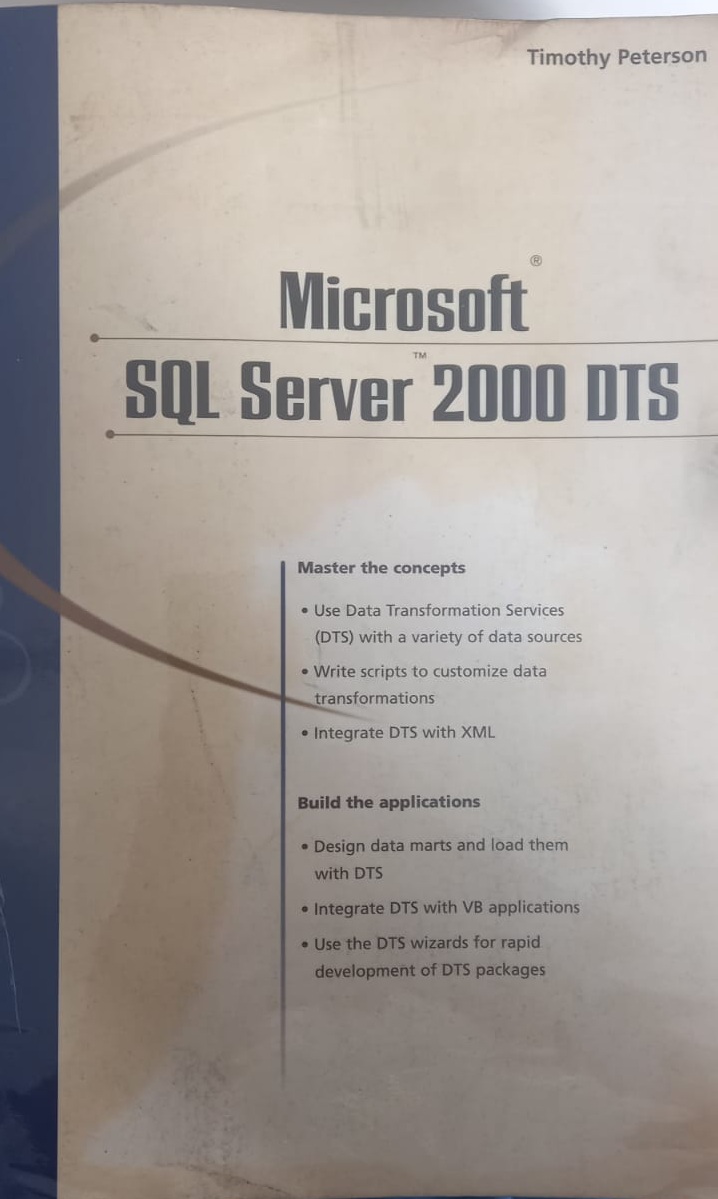 MIcrosoft SQL Server 2000 DTS